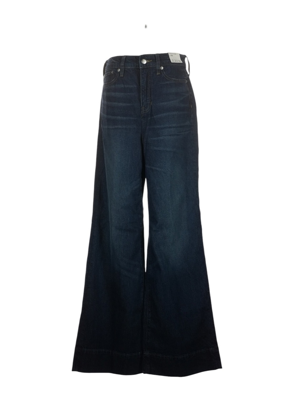 J. Crew 96 Denim Trouser Size 26 Dark Wash High Rise Going Out Party Fall NWT